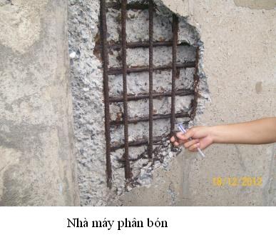Xử lý thép trong bê tông bị gỉ - Công Ty TNHH Xây Dựng Và Thương Mại Phú Bắc